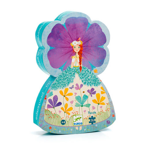 puzle silueta La princesa de primavera