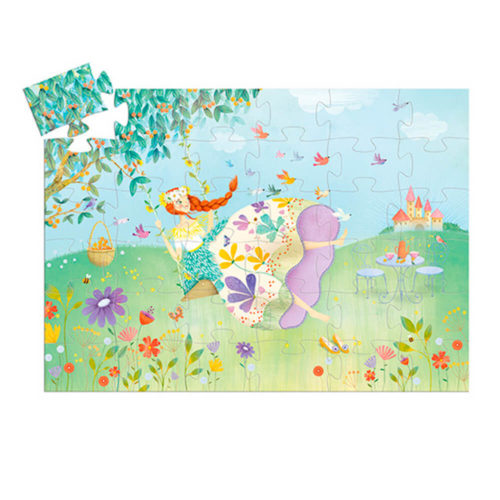 puzle silueta La princesa de primavera