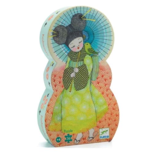 puzzle silueta kokeshi