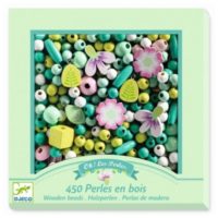 Perles de fusta – Fulles i flors
