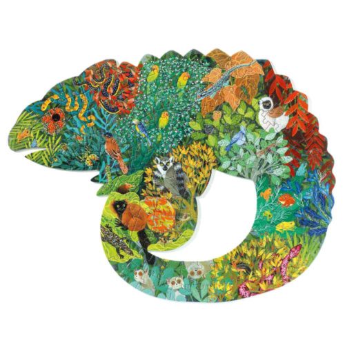 puzzle art-chameleon