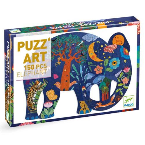 puzzle art elephant