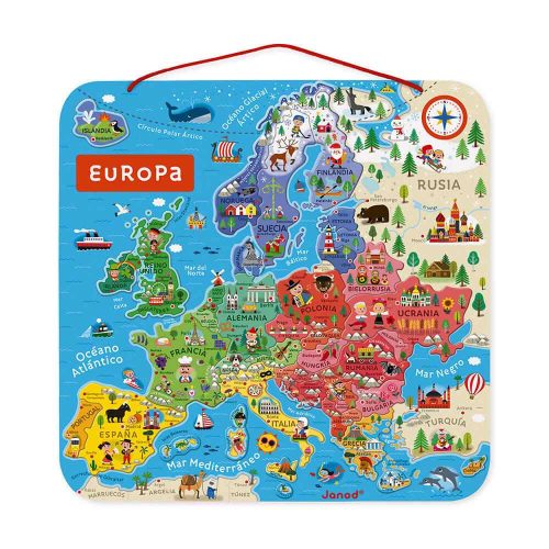 puzle magnetic mapa europa