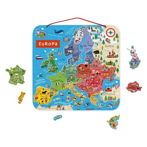 puzle magnetic mapa europa